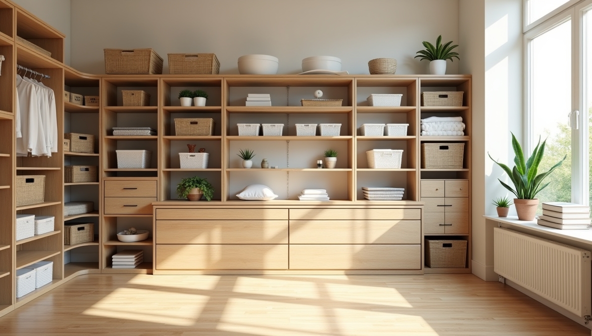 Custom-designed organization system for a home office